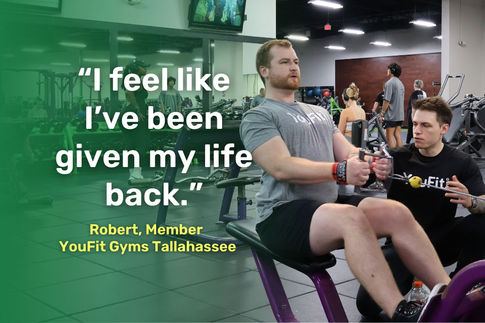 robert-youfit-gyms-personal-training "I feel like I've been given my life back," from Robert at YouFit Gyms Tallahassee